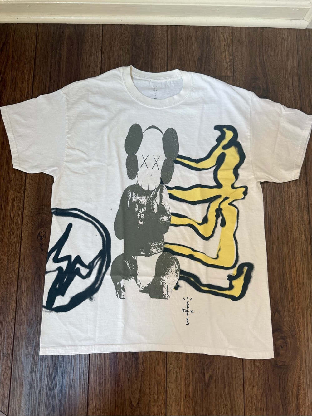 NWT Travis Scott Cactus Jack x KAWS for Fragment Short Sleeve T-Shirt